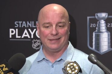 Jim Montgomery Seriously Considering Starting Jeremy Swayman In Game 4 | Bruins Interview