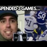 Michael Bunting SUSPENDED 3 GAMES for Hit on Erik Cernak REACTION