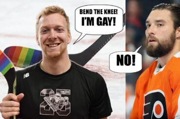 Openly Gay NHL prospect SLAMS the NHL & the players for NOT bending the knee to LGBTQ Pride Night!