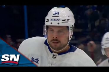 Maple Leafs' Matthews Tips Shot Past Vasilevskiy For First Goal Of Series vs. Lightning