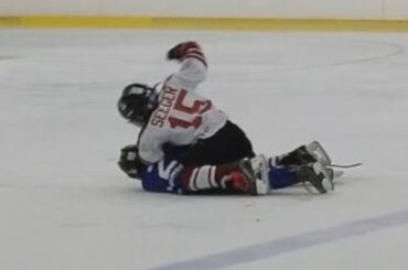 Hockey Fight. 2017 Pekin Flyers Invitational Tournament. 10.21.2017