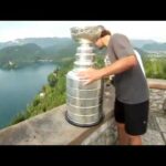 Anze Kopitar brings the Stanley Cup to Slovenia!