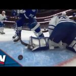 Maple Leafs' Matthew Knies Makes Goal-Saving Clearance After Lightning Shot Gets Past Ilya Samsonov