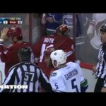 Alex Edler crushes Mike Smith