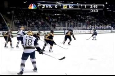 10-18-13 Notre Dame vs Michigan Tech Robbie Russo Goal