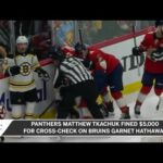 Matthew Tkachuck Fined $5,000 For Cross-Checking Bruins' Garnet Hathaway