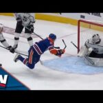 Oilers' Connor McDavid Puts On Puck-Possession Clinic Before Setting Up A Falling Leon Draisaitl