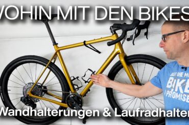 Ikea DIY Fahrradwandhalterung, Spinfix Laufradhalter, MTB Hopper Smile & Feedbacksports Rakk Ständer