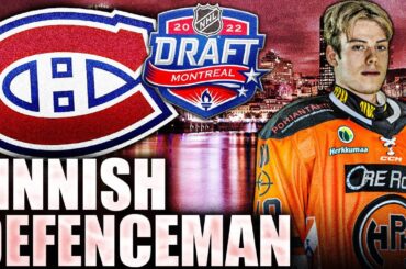 Habs Draft OVERAGER LEFT-HANDED DEFENCEMAN Petteri Nurmi (Montreal Canadiens Top Prospects) 2022 NHL