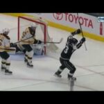 Kevin Gravel Scores on Anton Khudobin | Kings Tied with Bruins 1-1