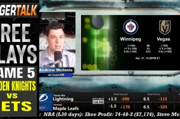 Vegas Golden Knights vs Winnipeg Jets Game 5 Predictions | NHL Playoff Betting Advice April 27