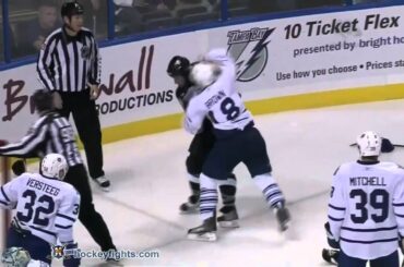 Mike Brown vs Nate Thompson Nov 9, 2010