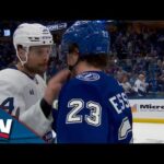 Maple Leafs And Lightning Exchange Handshakes Following Toronto's Game 6 Victory