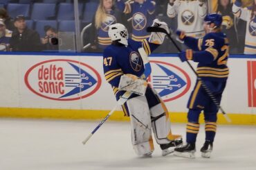 Buffalo Sabre Goaltender Malcolm Subban Shootout Saves Against the Philadelphia Flyers