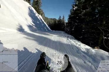 Rodeln am Spieljoch in Fügen im Zillertal am 25.01.2023