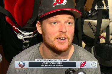 Cory Schneider: I Felt More Natural Out There | New Jersey Devils Post Game