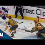 Oilers' Leon Draisaitl Scores Cheeky Goal From Impossible Angle vs. Golden Knights