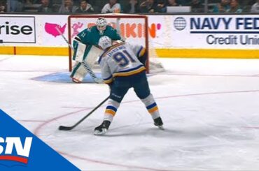 Vladimir Tarasenko Snipes Top Corner Past Martin Jones On Penalty Shot