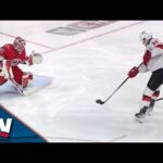 Devils' Nathan Bastian Chips One Over Frederik Andersen For First Career Post-Season Marker