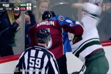 Ryan White vs Erik Johnson Apr 6, 2017