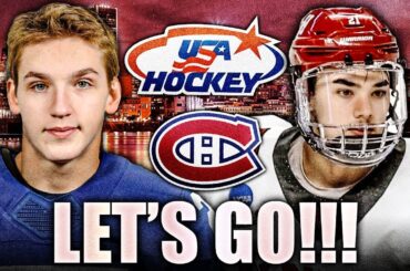 SEAN FARRELL & LANE HUTSON: DOMINATION @ TEAM USA? Montreal Canadiens Top Prospects News Today 2023