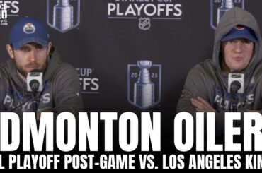 Leon Draisaitl & Klim Kostin React to Edmonton Oilers vs. LA Series, GM2 Win, Oilers Fan Support