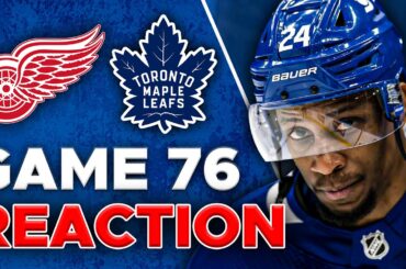 Maple Leafs vs Detroit Red Wings LIVE POST GAME | Game 76 REACTION