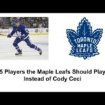 5 Players the Maple Leafs Should Play Instead of Cody Ceci