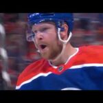 Brett Kulak of the Edmonton Oilers scores first 2023 playoff goal against Kings-Game 5