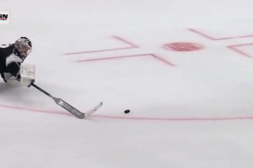 Joonas Korpisalo wonderful save from the open net! | NHL Playoff