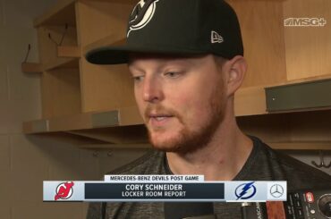 Cory Schneider: It's Not Fair To My Teammates the Way I Played | New Jersey Devils Post Game