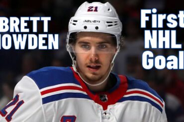 Brett Howden #21 (New York Rangers) first NHL goal Oct 6, 2018