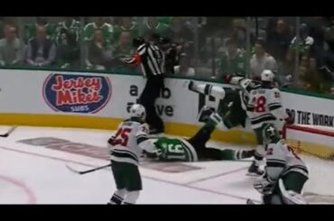 Matt Dumba HUGE hit on Joe Pavelski [Full Sequence]