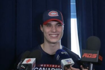 Juraj Slafkovsky compares himself to Matthew Tkachuk