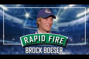 Canucks Rapid Fire with Brock Boeser