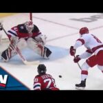 Hurricanes' Martin Necas Bats In Bouncing Pass From Jordan Martinook In Game 4 vs. Devils