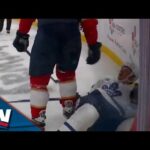 Maple Leafs And Panthers Scrum After Radko Gudas Levels David Kampf