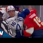 Scrum Ensues Between Maple Leafs And Panthers After Final Buzzer In Game 4