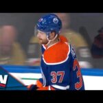 Oilers' Warren Foegele Strikes On Their First Shot In Game 3 vs. Golden Knight