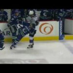 Anze Kopitar's stick gets cought in Sedin's visor - NHL CBC Sports Feed