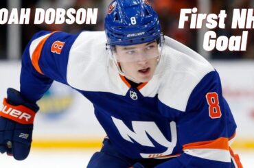 Noah Dobson #8 (New York Islanders) first NHL goal Jan 14, 2020