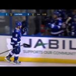 Tyler Johnson scores from a sharp angle, Nikita Kucherov and Mikhail Sergachev assisted (2018)