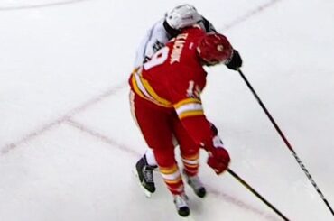 Tkachuk with a vicious elbow to the face of Doughty