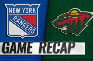 Donato scores twice to lead Wild past Rangers, 5-2