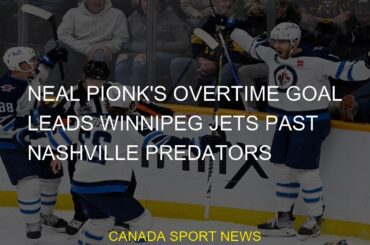 #Predators #Nashville #past #goal #Neal #Pionk #overtime #Jets #Winnipeg #leadsNeal Pionk's overtime