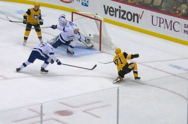 Ryan McDonagh robs Evgeni Malkin with lunging glove stop!