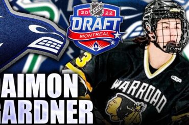 CANUCKS DRAFT HIGH SCHOOL SUPERSTAR DAIMON GARDNER @ 2022 NHL ENTRY DRAFT (Top Prospects News) BCHL