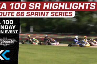 KA 100 SR Sunday Highlights | 2022 Route 66 Sprint Series Round 2 Badger Kart Club