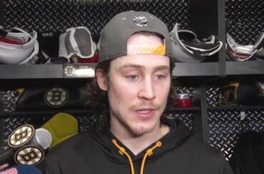 Tyler Bertuzzi on his FIRST GOAL Since Joining Bruins | Bruins Postgame Interview