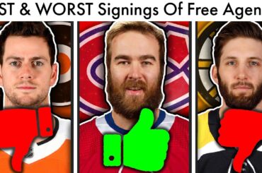 The BEST & WORST NHL Free Agency Signings! (2021 NHL Trade Rumors & Habs/Flyers/Bruins Rankings)